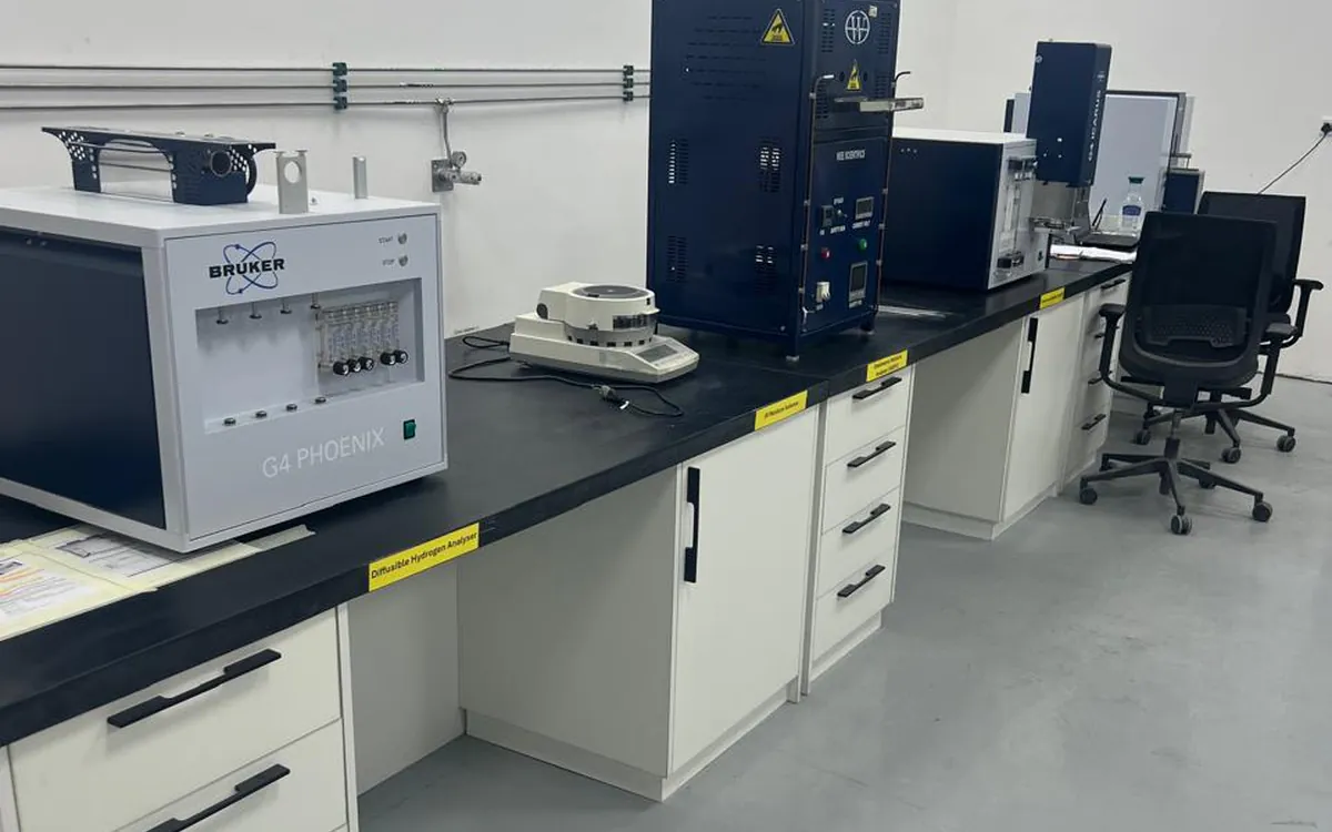 A completed laboratory installation
