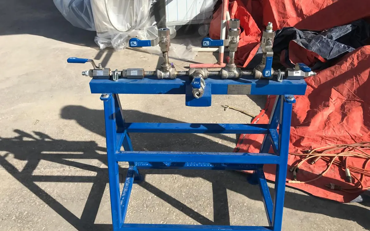 Instrument manifolds assembled, pressure-tested and tagged