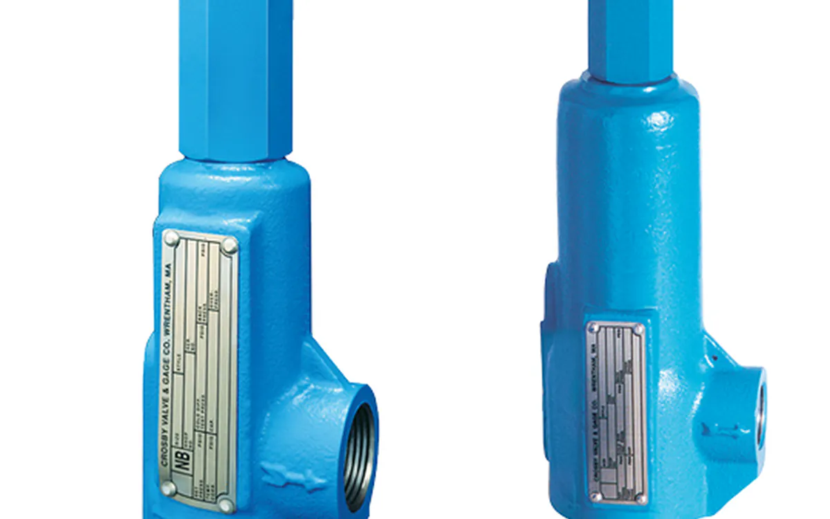 Safety relief valves before and after calibration